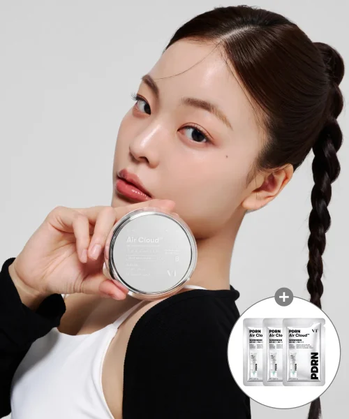 브이티코스메틱 VT 에어 클라우드 워터 파우더 선 쿠션 블루 (+선스크린 2ml 3개)