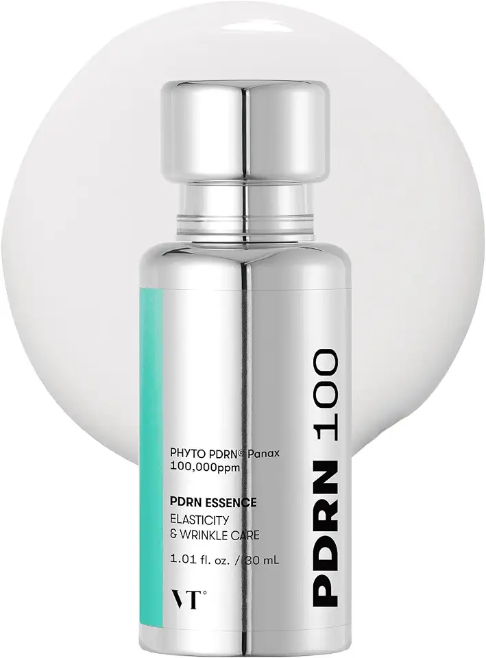 VT COSMETICS PDRN 100 Essence, Intensive Glow Serum, 1.01 fl. Oz. | 100,000ppm Vegan PDRN, Skin Restoration & Plumping, Hydrating & Moisturizing, Firming, Fine Lines