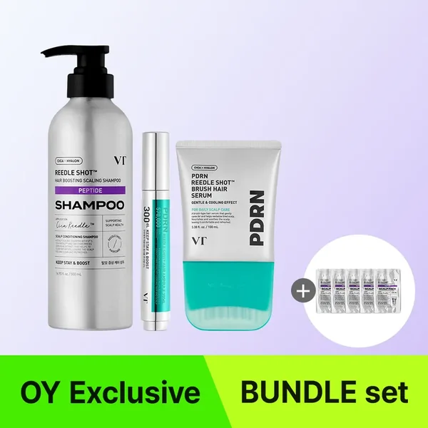 VT Daily Scalp Care Set (Shampoo + Hair Serum + Hair Ampoule + Scalp Pack)