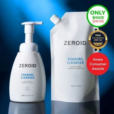 ZEROID Foaming Cleanser Special Set (240ml + 240ml Refill)