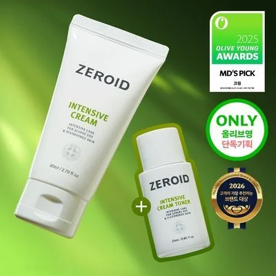 ZEROID Intensive Cream 80ml Special Set (+ Cream Toner 25ml)