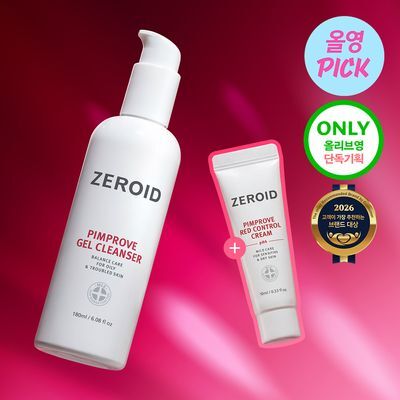 ZEROID PIMPROVE Gel Cleanser 180ml Special Set (+ PIMPROVE Cream 10ml)